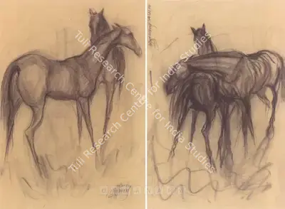 Sunil Das (Artist), Untitled, 1960, Drawing