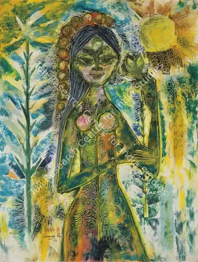 Laxman Pai (Artist), Spring, 1963, Painting