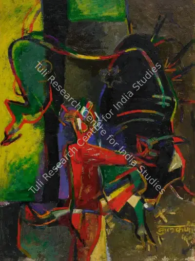 K.S. Kulkarni (Artist), Untitled, 1960, Painting