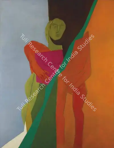 Tyeb Mehta (Artist), Untitled (Diagonal), 1975, Painting