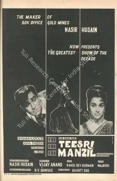 Nasir Husain (Producer), Teesri Manzil, 1966, Advertisement