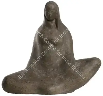 B.C. Sanyal (Artist), Shrouded Woman, 1961, Sculpture