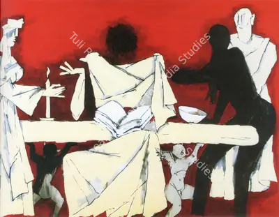 Husain, M. F. (Artist). Untitled (The Lost Continent Series). Acrylic on Canvas, 2005 | Maqbool Fida Husain, 2008 | Painting | FineArts | 00495218