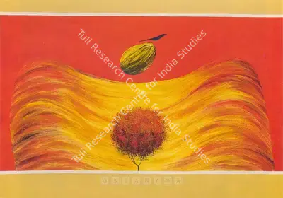 Swaminathan, J. (Artist). Mountain, Tree And Bird Series, n.d. | Painting, Ch.NeY/17.09.03