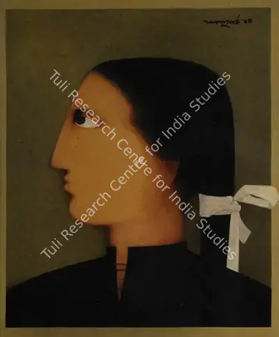 Lalu Prasad Shaw (Artist), Girl, 1984, Painting