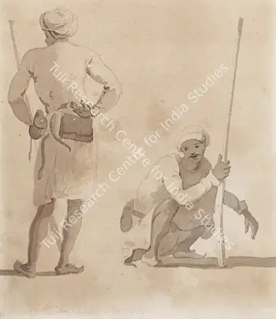 Thomas Daniell (Artist), Hindoostanee Seapoys, 1750, Painting