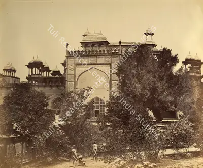 Felice Beato (Photographer), Akbar's Tomb. Secundra near Agra, 1859, Antiquarian Photograph