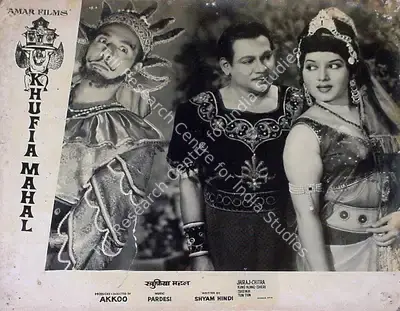 Akkoo (Producer), Khufia Mahal, 1964, Lobby Card