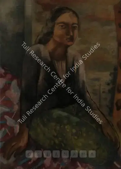 Nalini Malani (Artist), Reverie (Portrait Of N. Pushpamala), 1988, Painting