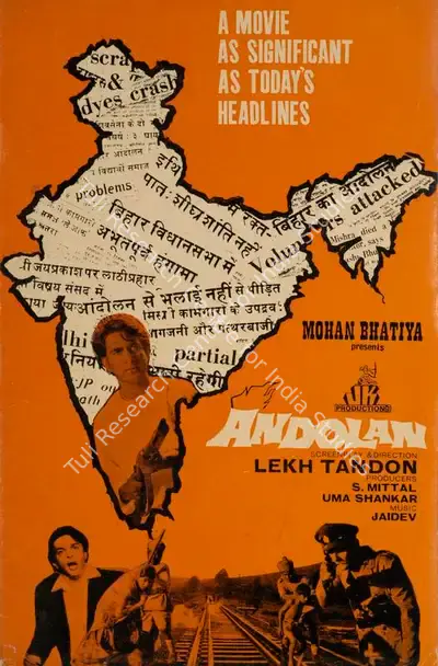 Saroj Mittal (Producer), Andolan, 1975, Song-Synopsis Booklet