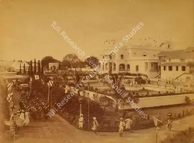 Lala Deen Dayal (Photographer), Bashir-bagh Palace, 1889, Antiquarian Photograph