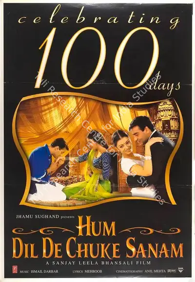 Jhamu Sughand (Producer), Hum Dil De Chuke Sanam, 1999, Full Sheet Poster
