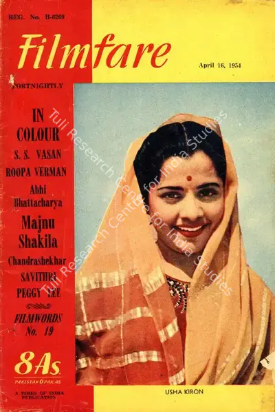 J.C. Jain (Editor), Filmfare, 1954, Magazine