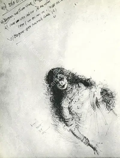 Satyajit Ray (Artist), Devi, 1960, Original Artwork