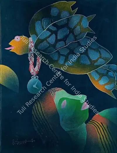 Dharmanarayan Dasgupta (Artist), Untitled, 1963, Painting