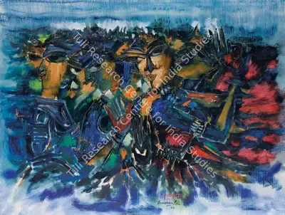 Laxman Pai (Artist), Dance Forms, 1968, Painting
