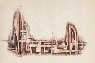 Sadequain (Artist), Untitled, 1961, Painting