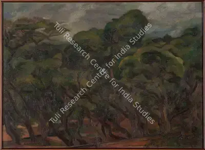 Jehangir Sabavala (Artist), Treescape - Mahabaleshwar, 1960, Painting