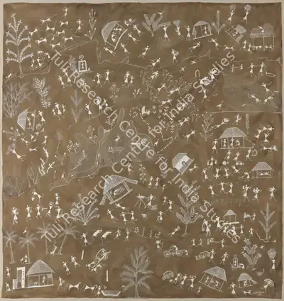 Sadashiv Mashe (Artist), Untitled (Warli Painting), Painting