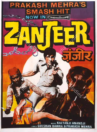 Prakash Mehra (Producer), Zanjeer, 1973, Full Sheet Poster