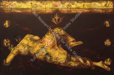 Aditya Basak (Artist), Collateral Damage I, 2002, Painting