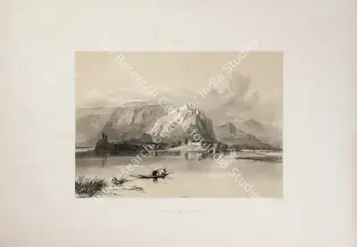 J.D. Hardinge (Lithographer), City of Kashmir and fort of Hurri Purbut, 1847, Lithograph