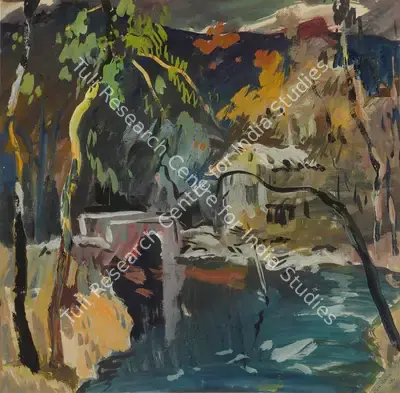 S.H. Raza (Artist), Untitled, 1948, Painting