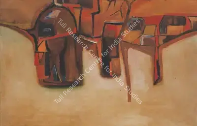 S.K. Bakre (Artist), Untitled, 1964, Painting