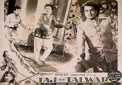 Satya Roy (Producer), Taj Aur Talwar, 1956, Lobby Card