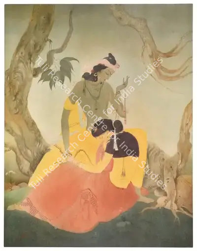 Chughtai, M.A.R. (Artist). The Bond of Love, c.1950s | Painting, Ch.NeY/21.09.22, 2022 · Christie's