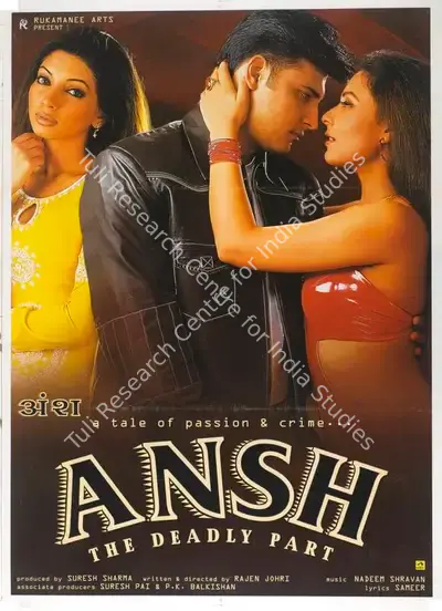 Suresh Sharma (Producer), Ansh, 2002, Full Sheet Poster