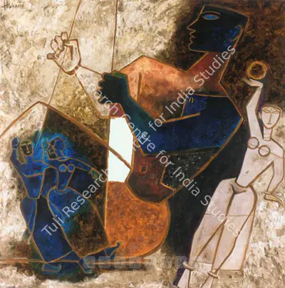 M.F. Husain (Artist), Untitled, 1953, Painting