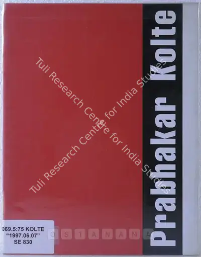 Prabhakar Kolte (Artist), Prabhakar Kolte, 1997, Solo Exhibition Catalogue