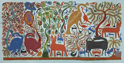 Bhuri Bai (Artist), Untitled, Painting