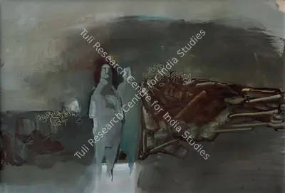 Arup Das (Artist), Untitled (Two Figures), Painting