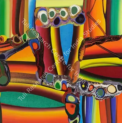 Bose Krishnamachari (Artist), Stretched Bodies, Painting