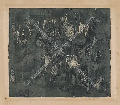 Natvar Bhavsar (Artist), Untitled, 1953, Graphic Art