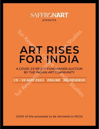 Saffronart (Auction House), Art Rises for India, 2021, Auction Catalogue