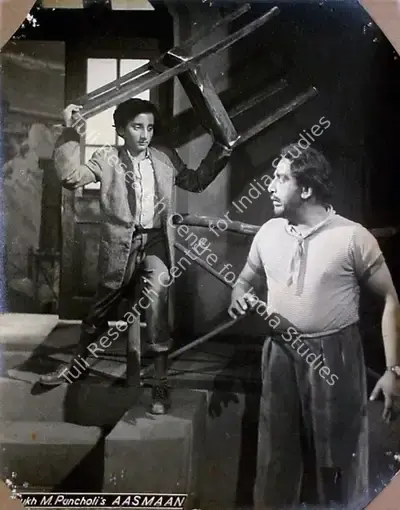 Dalsukh M. Pancholi (Director), Aasman, 1952, Lobby Card