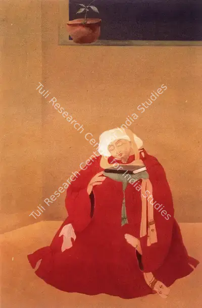 M.A.R. Chughtai (Artist), The Poet, Painting