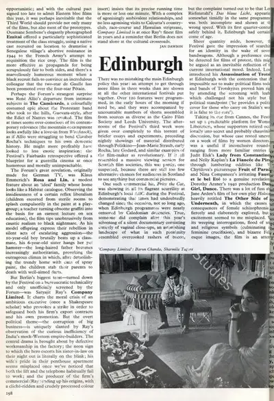 Jan Dawson (Essayist), Festivals 72, 1972, Essay