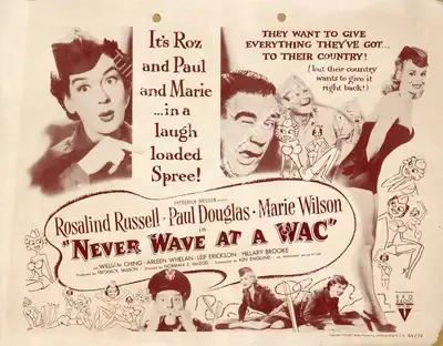 Norman Z. McLeod (Director), Never Wave at a Wac, 1953, Handbill