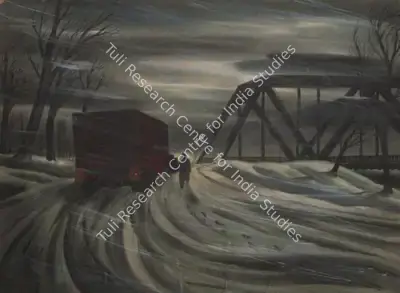Frank Capra (Producer), It's A Wonderful Life, 1946, Set Design Painting