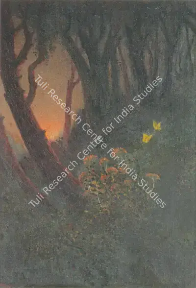J.P. Gangooly (Artist), Yellow Butterflies, Painting