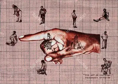 Prasanta Sahu (Artist), The Act of Touching, 2003, Painting