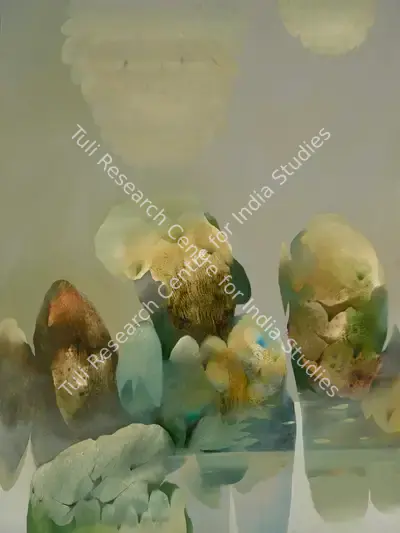 Bimal Dasgupta (Artist), Untitled (Composition), 1980, Painting