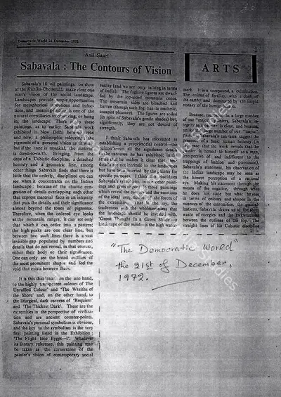 Anil Saari (Writer), Sabavala, 1972, Newspaper Clipping