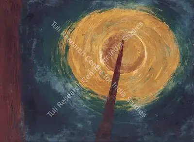 K.K. Hebbar (Artist), Rocket Series, 1962, Painting