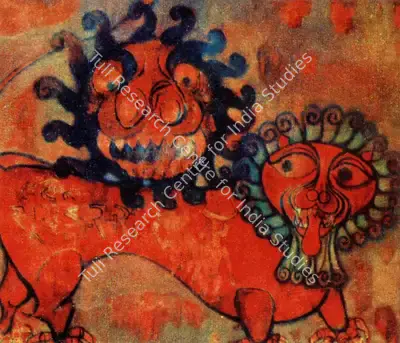 J. Sultan Ali (Artist), Surya Kesari, 1975, Painting