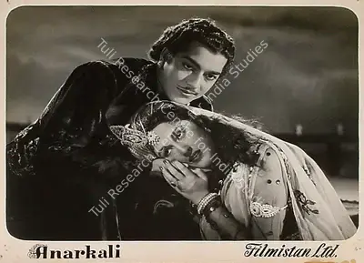 Nandlal Jashwantlal (Director), Anarkali, 1953, Lobby Card